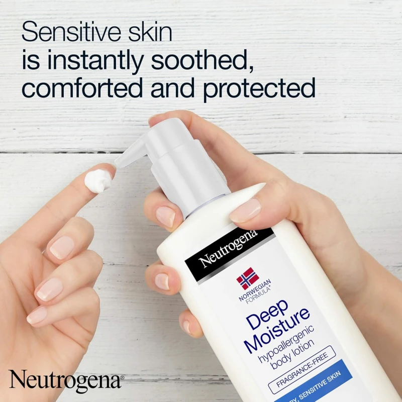 Loțiune de corp Neutrogena Deep Moisture pentru ten sensibil 400 ml